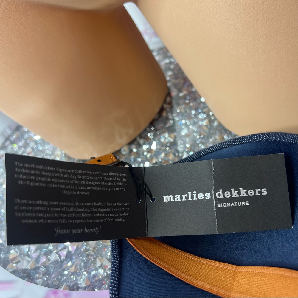 Marlies Dekkers criss-cross back bra Marlies Dekkers Calamity Jane Pushup Blue - Picture 5 of 16